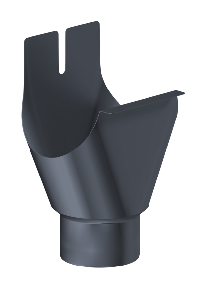 Ablaufstutzen DN 80 Aluminium Anthrazit für Dachrinne NW 100 Anthrazit